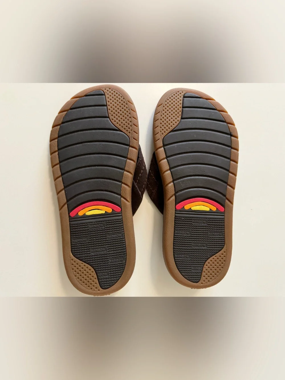 Men's 7 Dark Brown East Cape - Molded Rubber w/ Natural Suede Strap